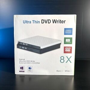Ultra Thin DVD Writer - Black and White